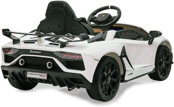 Coche Electrico Lamborghini Aventador SVJ Blanco 12V 2,4GHz
